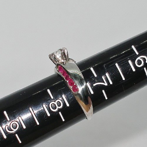 Rock Crystal and Ruby Ring
