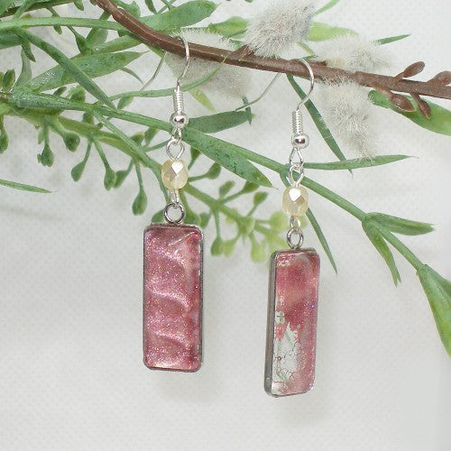 Rose Polish Earrings