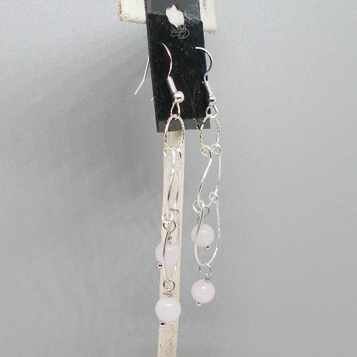 Rose Quartz Drop Earrings