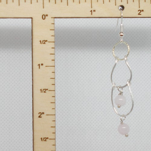 Rose Quartz Drop Earrings