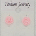 Rose Stud Earrings - Metal Free