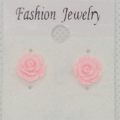 Rose Stud Earrings - Metal Free
