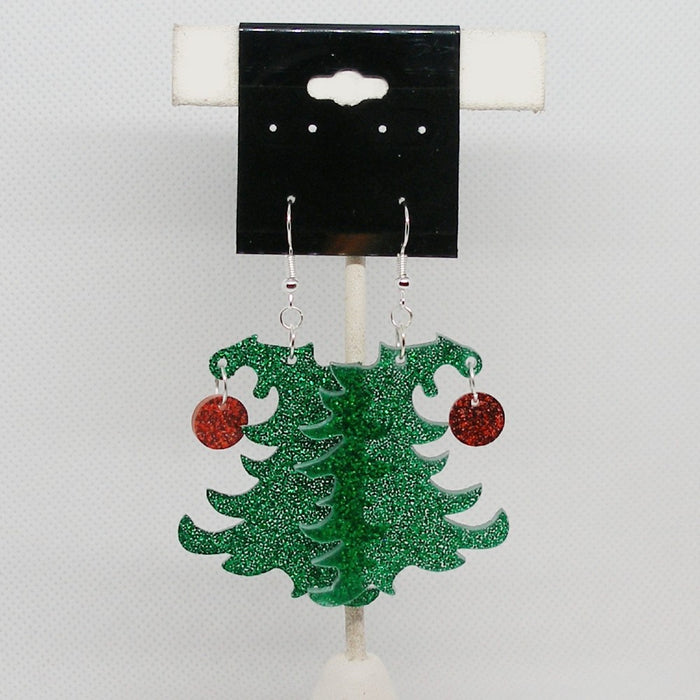 Sad Christmas Tree Earrings