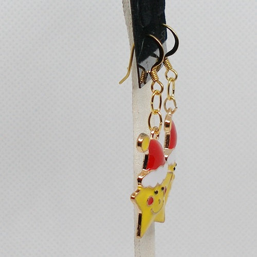 Santa Star Dangle Earrings