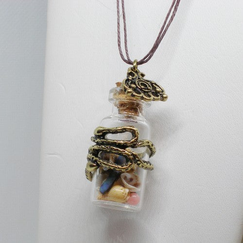 Sea Snakes Jar Pendant Necklace