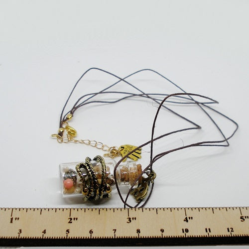 Sea Snakes Jar Pendant Necklace