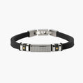 Bracciale in silicone e piastra centrale