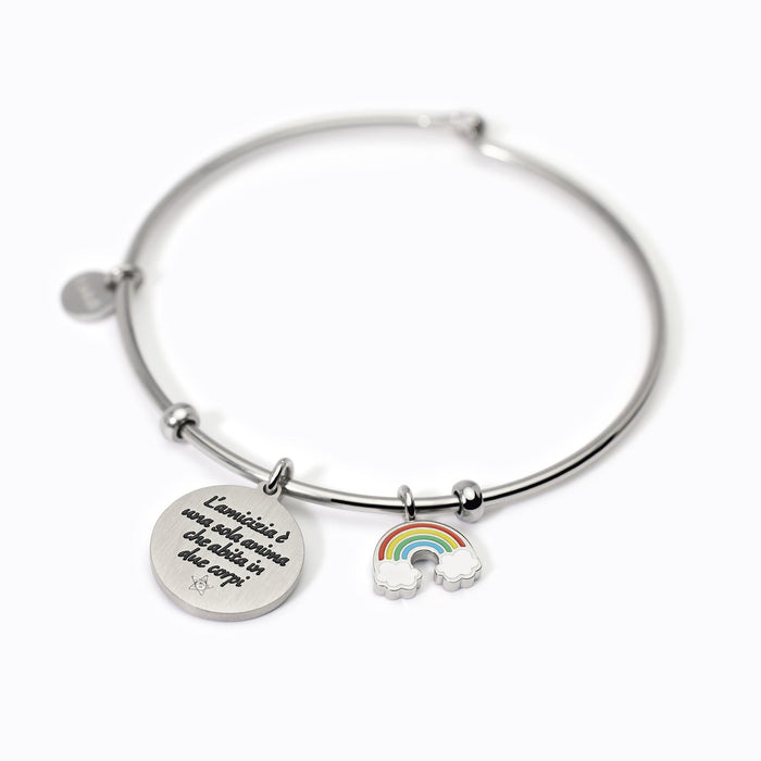 Bracciale rigido in acciaio taglia L