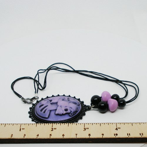 Skelly Cameo Pendant Necklace