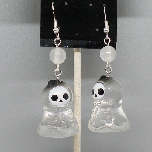 Skelly Ghost Dangle Earrings