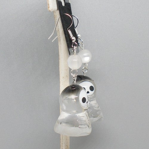 Skelly Ghost Dangle Earrings
