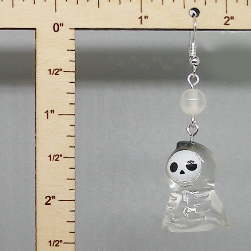 Skelly Ghost Dangle Earrings