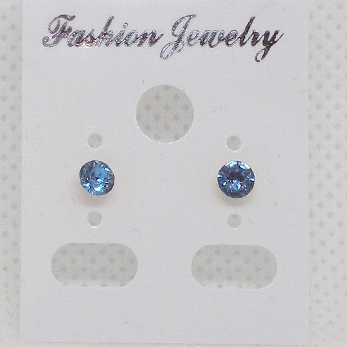 Small Crystal Stud Earrings - Metal Free