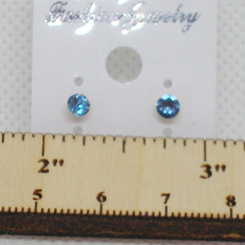 Small Crystal Stud Earrings - Metal Free