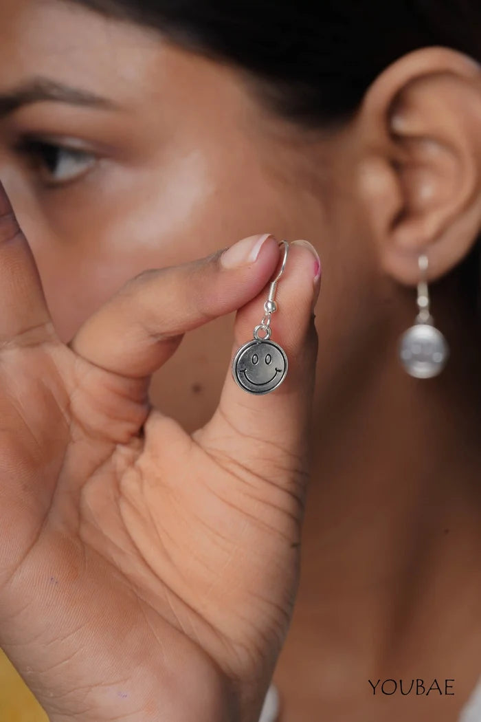 Smiley Drop Earrings