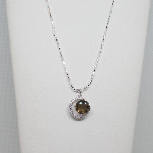 Smokey Quartz Pendant Necklace