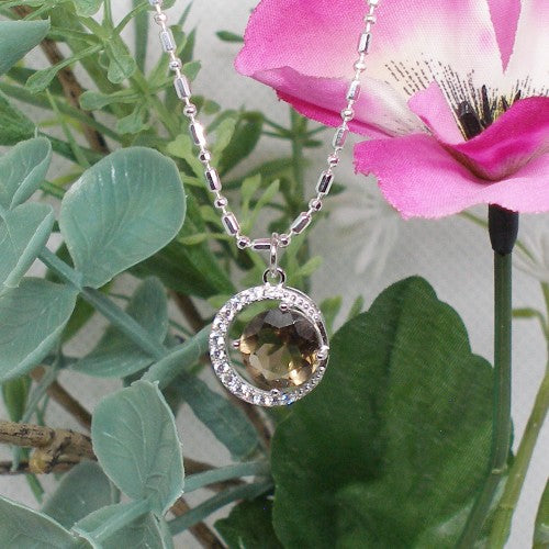 Smokey Quartz Pendant Necklace