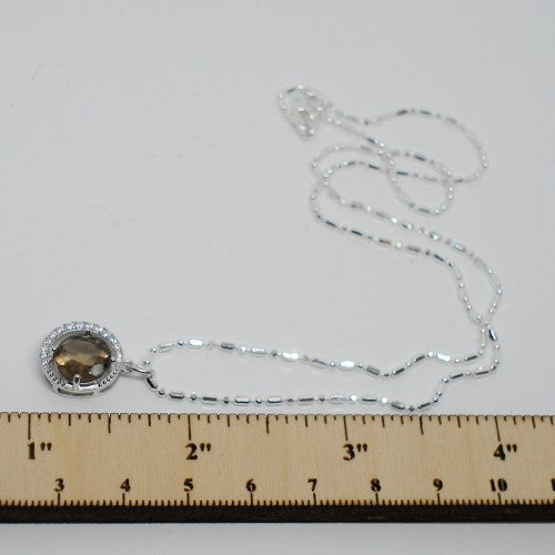 Smokey Quartz Pendant Necklace