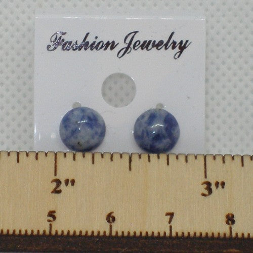 Sodalite Stud Earrings - Metal Free