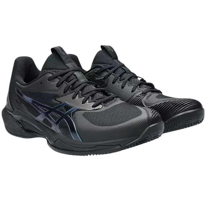 Asics Solution Speed FF 3 Clay Night Energy Herringbone Mens Tennis Shoes – Black/Prism Blue