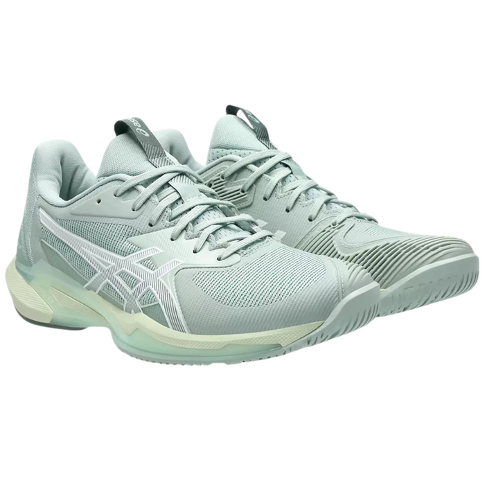 Asics Solution Speed FF 3 Hard Court Womens Tennis Shoes - Lichen Rock/White