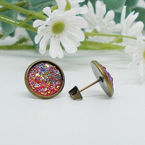 Sparkly post earrings
