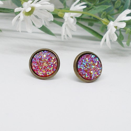 Sparkly post earrings