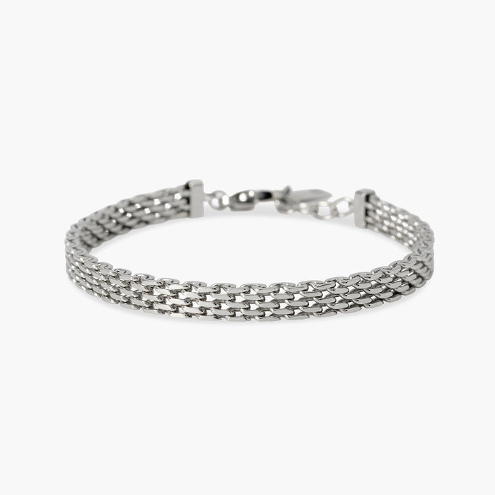 Bracciale in acciaio con maglia Milano