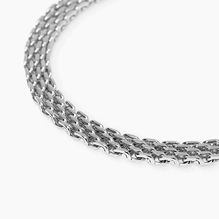 Bracciale in acciaio con maglia Milano