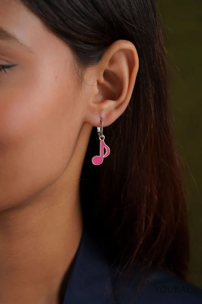 Statement Music Drop Earrings