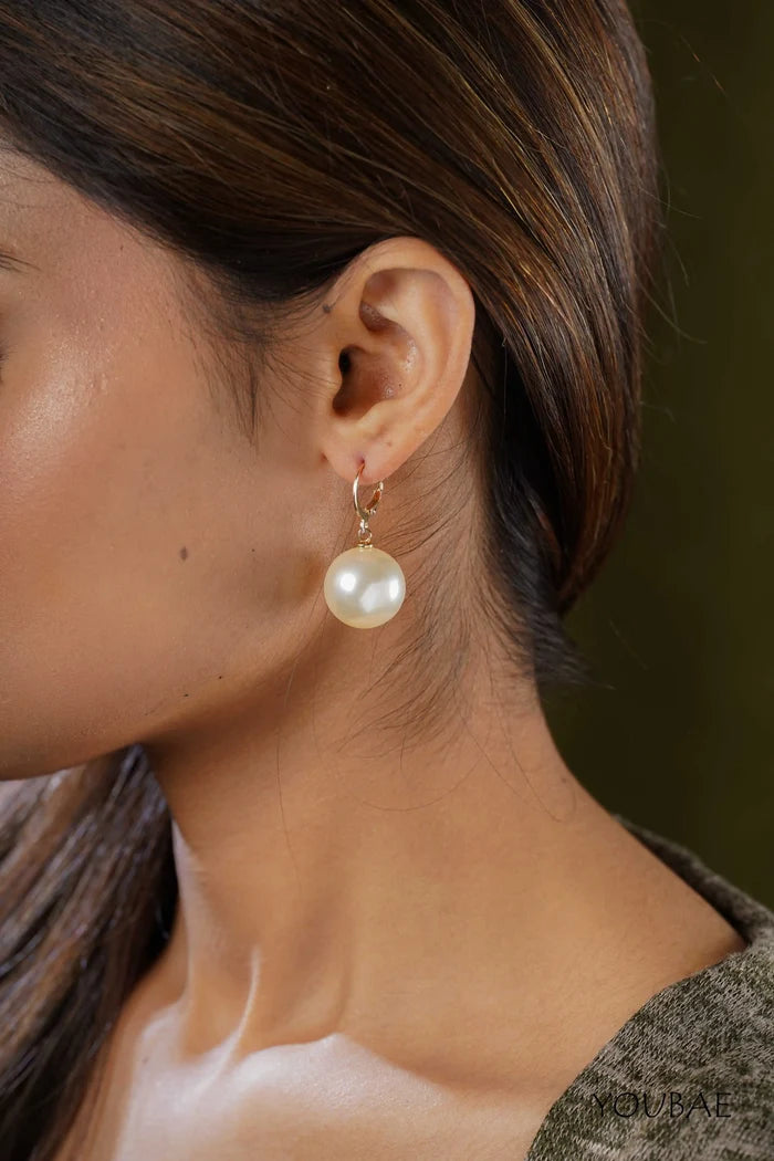 Statement Riya Pearl Drop Earrings