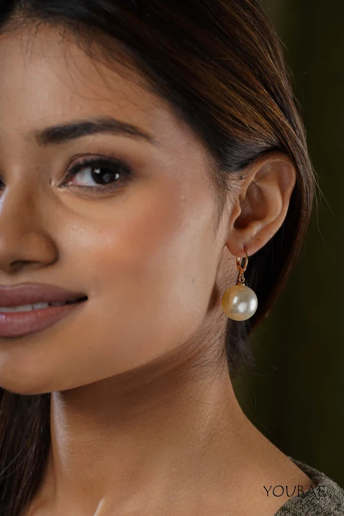 Statement Riya Pearl Drop Earrings
