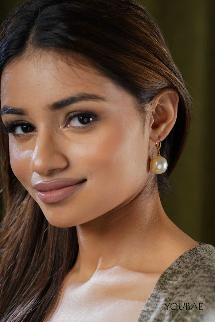 Statement Riya Pearl Drop Earrings