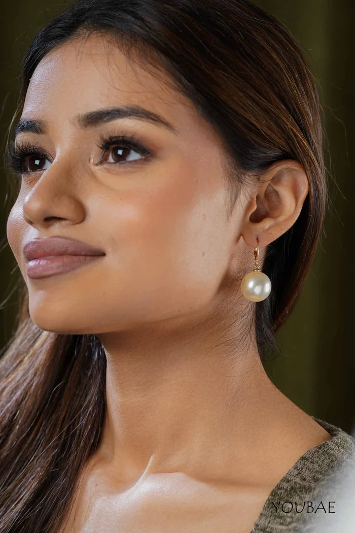 Statement Riya Pearl Drop Earrings