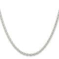 Sterling Silver 18" 3.7mm Round Wheat Chain