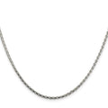 Sterling Silver 2.15mm 20 inch Diamond Cut Spike Wheat Chain
