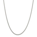 Sterling Silver Chain Round wheat 2.5mm & 18 inches Long