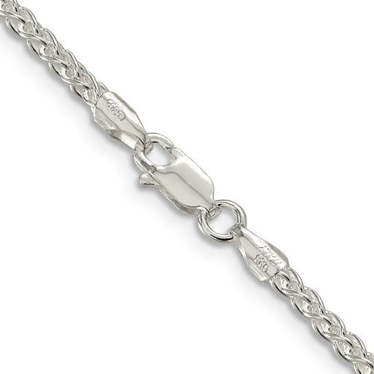 Sterling Silver Chain Round wheat 2.5mm & 18 inches Long