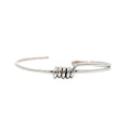 Sterling Silver Cuff-Artisan Handcrafted Cuff with Twisted Wire Center Design
