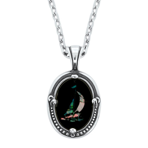 Sterling Silver Okoboji Sailboat Pendant
