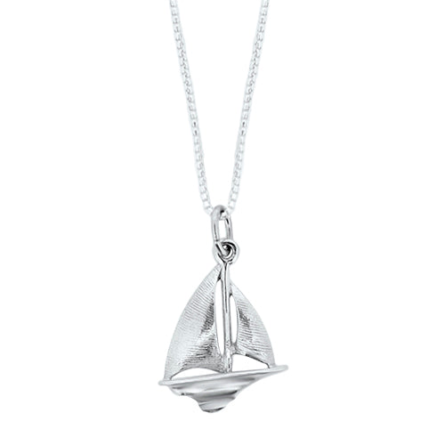 Sterling Silver Okoboji Sailboat Pendant