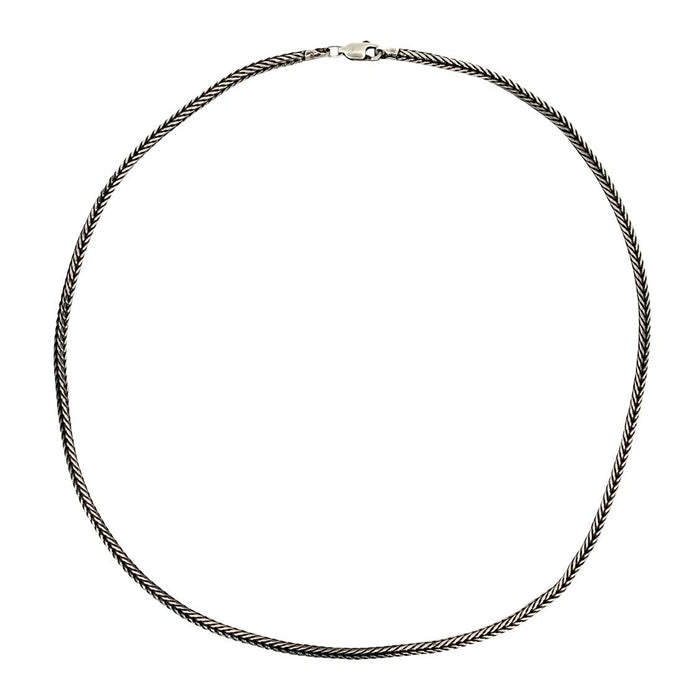 Sterling Silver Wheat Chain-Artisan Made Fine Sterling Silver Chain