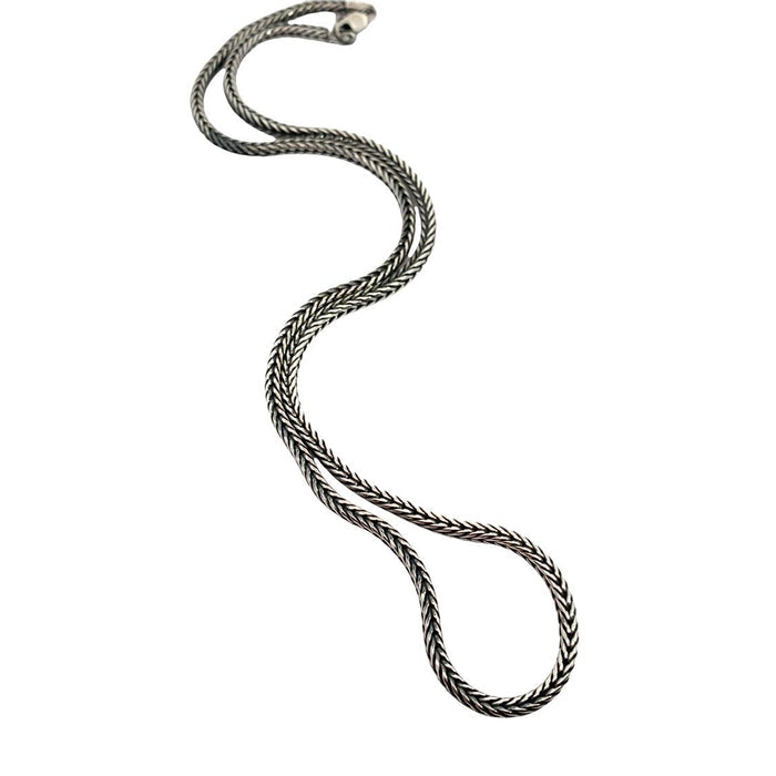 Sterling Silver Wheat Chain-Artisan Made Fine Sterling Silver Chain