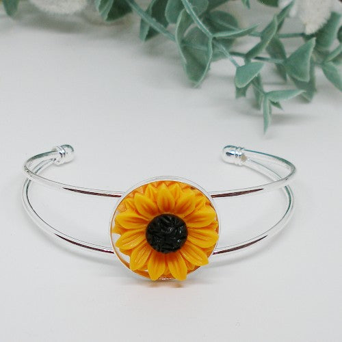 Sunflower Cuff Bracelet