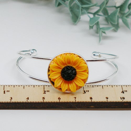 Sunflower Cuff Bracelet