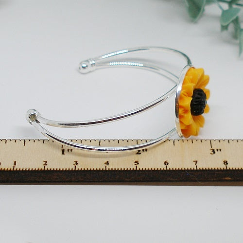 Sunflower Cuff Bracelet