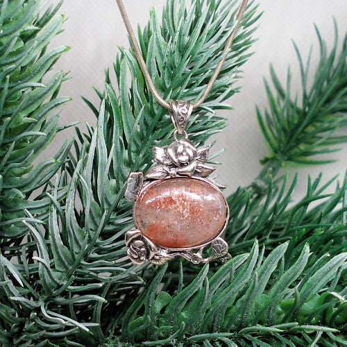 Sunstone Pendant Necklace