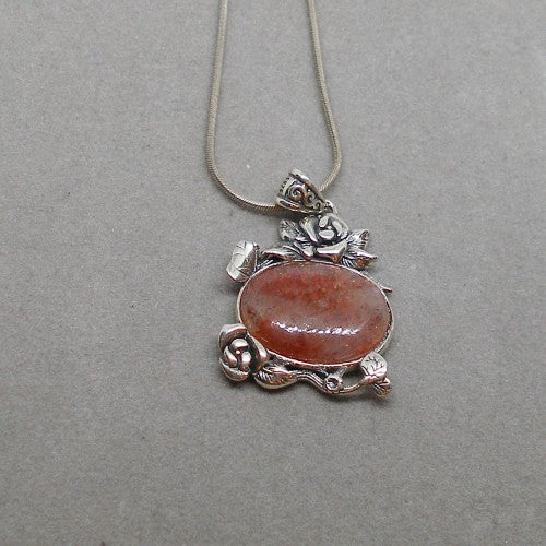 Sunstone Pendant Necklace
