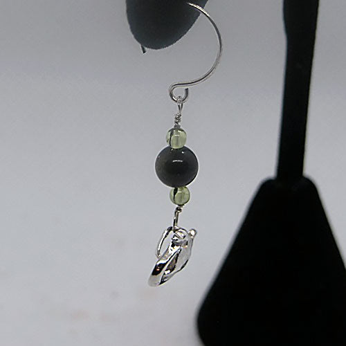 Swan Dangle Earrings