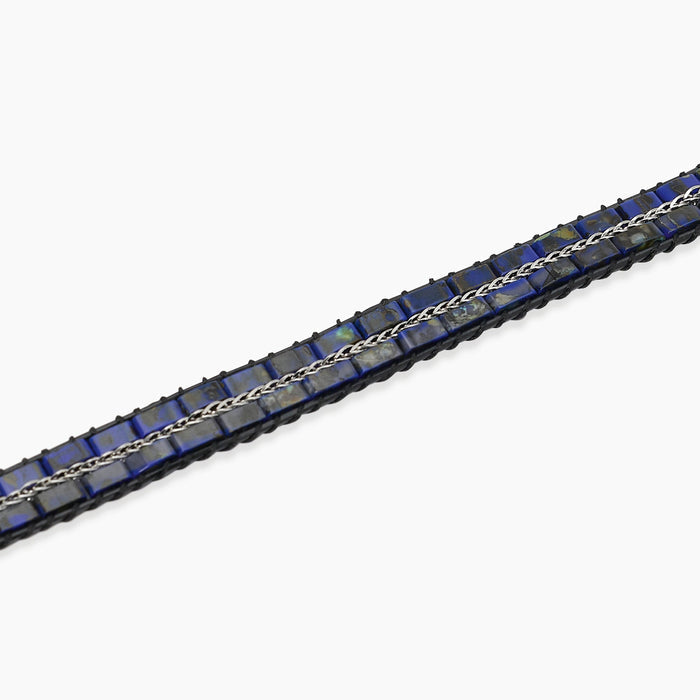 Bracciale in lapis sintetico con cordino